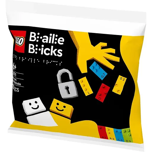 Конструктор LEGO Braille Bricks Гра з кубиками Брайля 10 деталей (30711) - фото 3