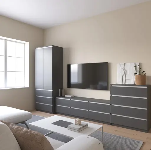 Комплект мебели в гостиную VAYS шкаф R-9, тумба R-12, комод R-4 - фото 3