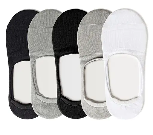 Набор 5 пар дышащих следов с силиконом ORGANIC cotton JILL ANTONY 42-43 men's арт. 31001_3 39-41, Разные цвета 2 - фото 1