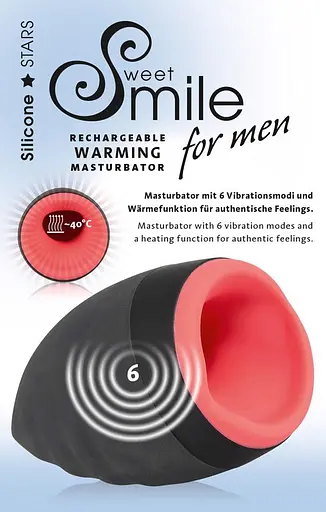 Мастурбатор многофункциональный Sweet Smile Rechargeable Warming красный - фото 5