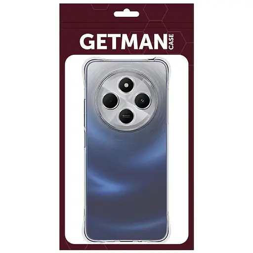 Чохол Getman TPU Ease logo посилені кути Full Camera для Xiaomi Redmi 14C/Poco C75 Безбарвний прозорий - фото 3