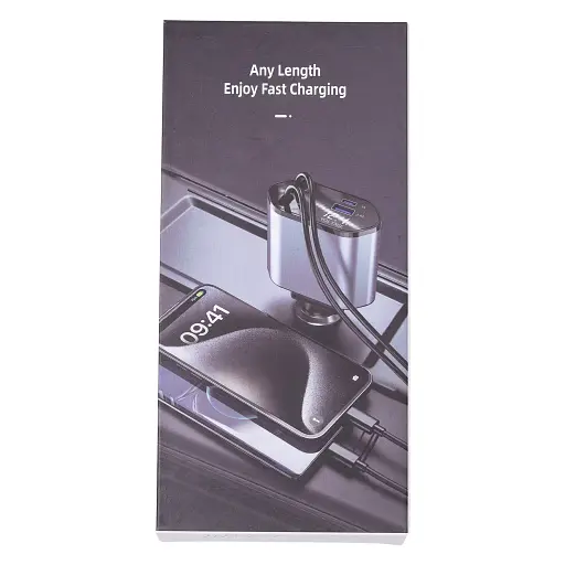 Автомобільний зарядний пристрій з висувним кабелем Shenzhen HP-C1 - фото 6