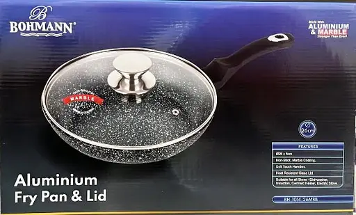 Сковорода с антипригарным покрытием Bohmann 26 см 1014-26-MRB сковорода для жарки с толстым дном - фото 3