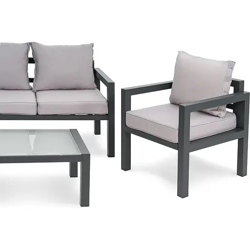 Комплект садовой мебели Di Volio Brescia 2 серый/светло-серый - фото 8