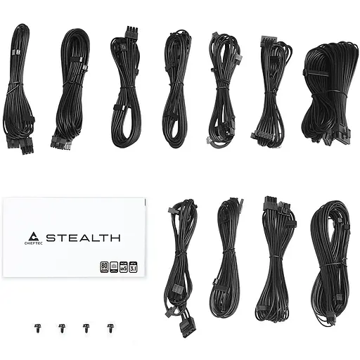 Блок питания 1200W Chieftec STEALTH SPX-1200-FC ATX3.1 135mm Fan, Modular, 80+ Platinum Retail Box - фото 3