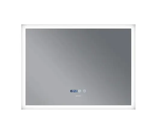 Зеркало Mixxus FLAT MR04-80x60 с LED Touch, Anti-fog, димером, регулировкой яркости, часами (MI6928) - фото 5