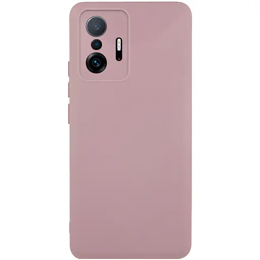 Чохол Silicone Cover Lakshmi Full Camera (AAA) для Xiaomi 11T / 11T Pro Рожевий / Pink Sand