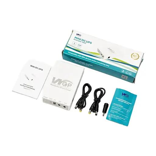 Источник бесперебойного питания Mini UPS WGP UPS103C 16000mAh 5V/12V/12V, Li-ion 4*4Ah, для роутера и медиаконвертера (42-00248) - фото 3