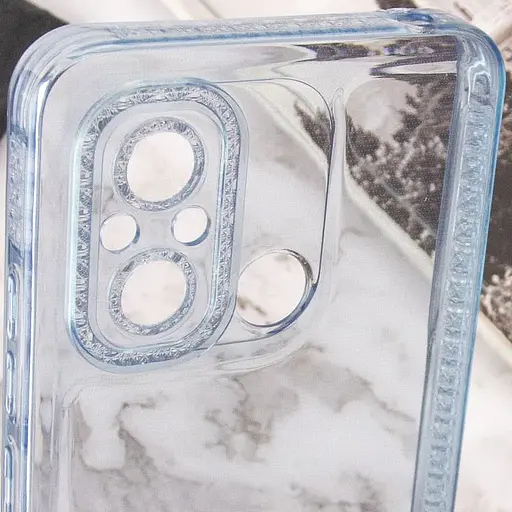 Чехол Epik TPU Starfall Clear для Xiaomi Redmi 12C Голубой - фото 5