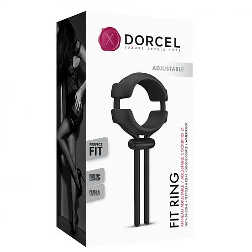 Регулируемое эрекционное кольцо Dorcel Fit Ring 13 см черный - фото 15