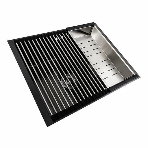 Кухонна мийка PVD чорна СМ 54x44 Platinum Handmade (монтаж під стільницю), Чорний - фото 2