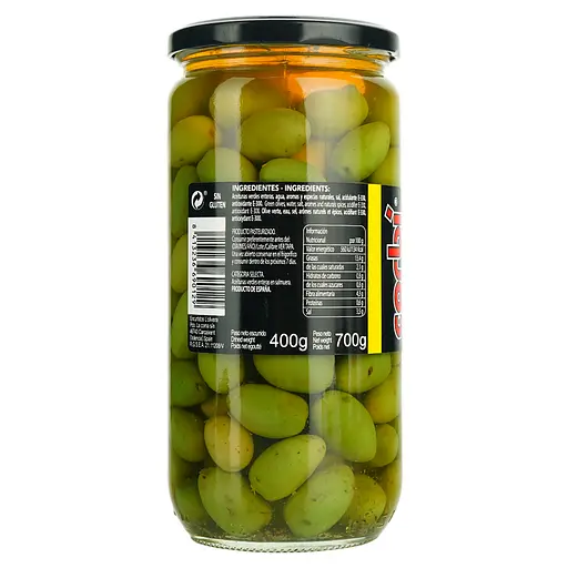 Оливки Corbi Sosa Зелені цілі в розсолі 700 г - фото 2