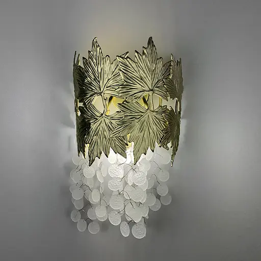 Бра в золотом с белыми пластинами Line F Арт. WB5068 SN - фото 1