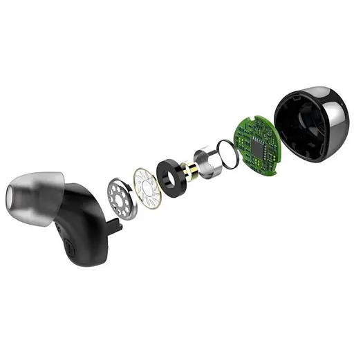 Бездротові навушники Earbuds Pixus Storm TWS, IPX7, BT5.3, 55mAh, 300mAh, 7h, Black UA UCRF - фото 5