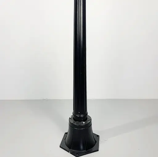 Ніжка до вуличного ліхтаря чорного кольору 76 см | Line F | Арт. 900A BK - фото 1