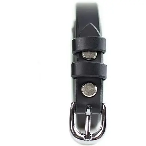 Женский кожаный ремень The Wings 15 мм черный - фото 1