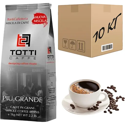 Кофе в зернах Totti Piu Grande 1 кг (ящик 10 кг) - фото 1
