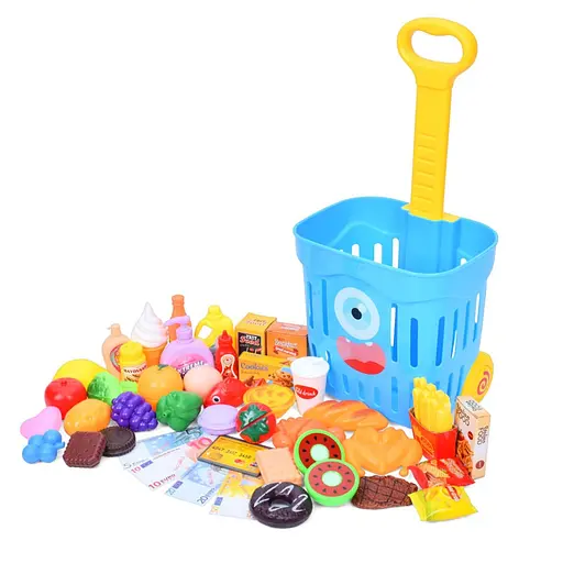 Дитячий візок із продуктами Bambi 35631(Blue) 49 продуктів - фото 1