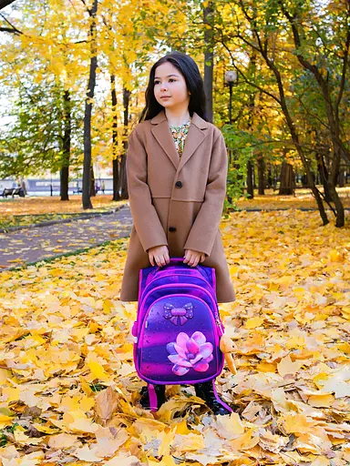 Школьный рюкзак с ортопедической спинкой для девочки фиолетовый Winner /SkyName 37х30х18 см для начальной школы (R2-183) - фото 10