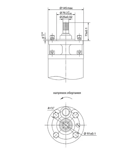 Насос відцентровий свердловинний DONGYIN 6SP30-22 380В 22кВт H 250(168)м Q 700(500)л/хв Ø145мм +пульт (з 3х частин) (7777333) - фото 3