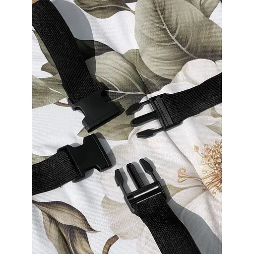 Водоотталкивающая подушка для стула с 3D принтом Чайный цветок 40х40 см бежевая 2 шт. - фото 11