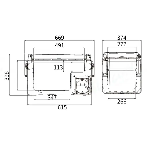 Компрессорный автохолодильник Alpicool ICF31 (32 литра) - фото 6