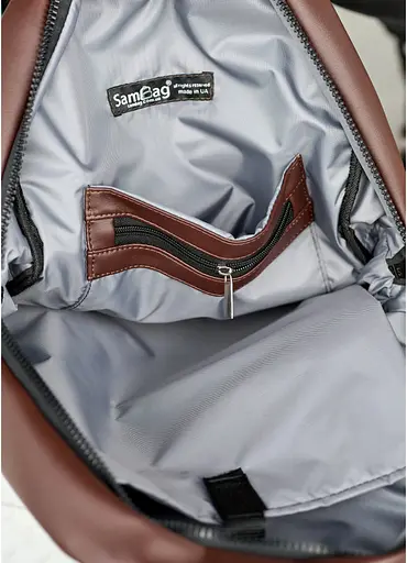 Мужской рюкзак Sambag ZARD LRT шоколадный 46 х 28 х 13 см (25088020m) - фото 8