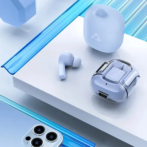 Наушники TWS Acefast T6 ice blue - фото 6