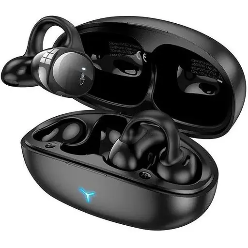 Бездротові навушники Hoco EW57 Auspicious clip-on true wireless headset чорні - фото 2