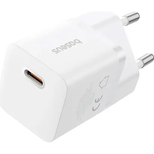 Мережевий зарядний пристрій Baseus GaN5 Mini Fast Charger Type-C 25W White (P10110909213-00) [139987] - фото 1