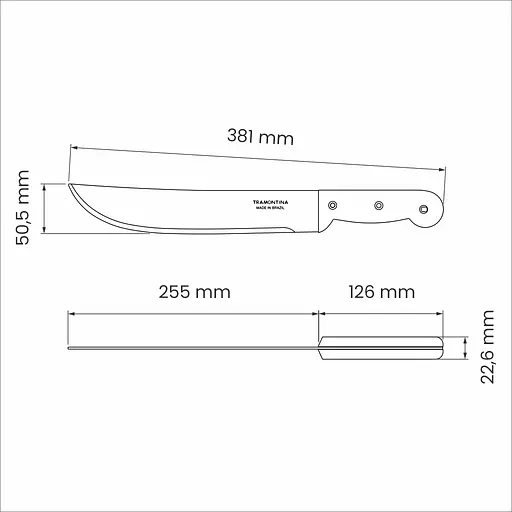 Нож мачете Tramontina 250 мм kuh0015809 - фото 5