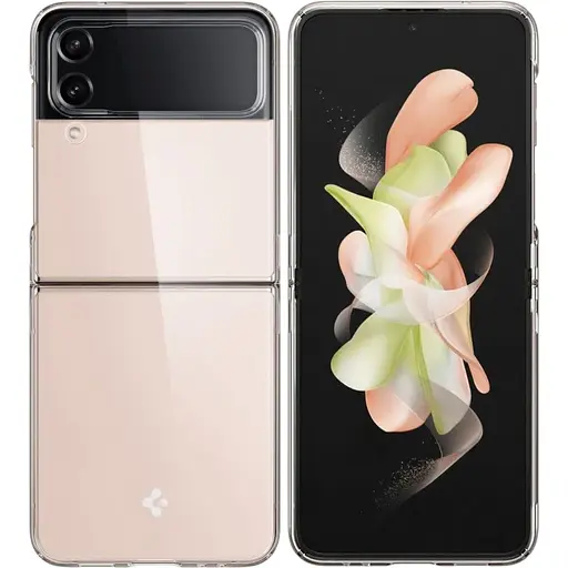 Оригинальный противоударный чехол Spigen Ice Shield для Samsung Galaxy Z Flip4 Crystal Clear (ACS05131)