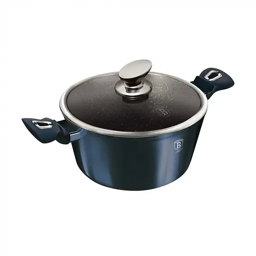 Каструля із кришкою Berlinger Haus Metallic Line Aquamarine Edition 8 л (BH-7148)