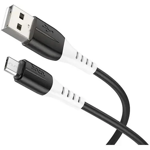 Кабель Hoco X82 Micro силиконовый зарядный кабель для передачи данных Черный