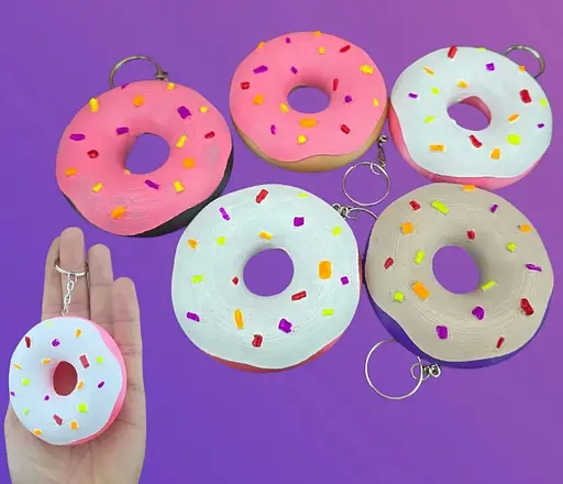 3D Іграшка Пончик, 8 см, брелок - фото 2