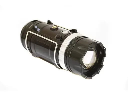 Кемпинговый фонарь лампа аккумуляторная с солнечной батереей  8 LED с рассеивателем MHZ SB-9699 1600 Черный - фото 7