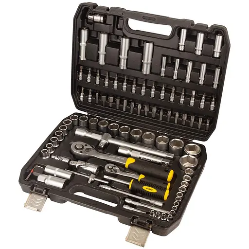 Набір насадок торцевих і біт Sigma 1/4", 1/2" 94 шт CrV mid (6003761) - фото 1