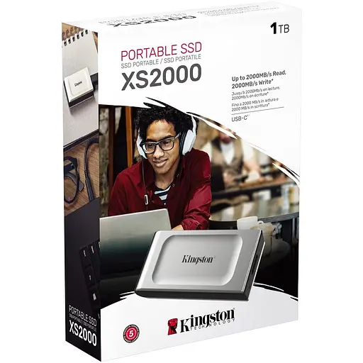 Портативний SSD Kingston 1TB USB 3.2 Gen 2x2 Type-C XS2000 - фото 5