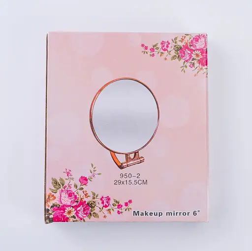 Дзеркало косметичне Salon Professional настільне 6 дюймів для щоденного макіяжу сріблясте - фото 5