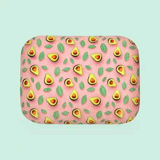 Лежанка для собак Waudog Relax Авокадо на рожевому S 34х45х17 см  - фото 3