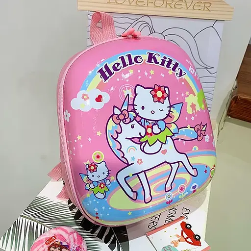 Рюкзак з принтом, пластиковий корпус, 30x25x6 см, C60561 (В асортименті)