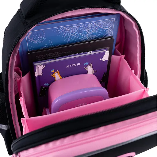 Рюкзак GoPack Education 165S Heart Черно-розовый (GO26-165S-2) - фото 12