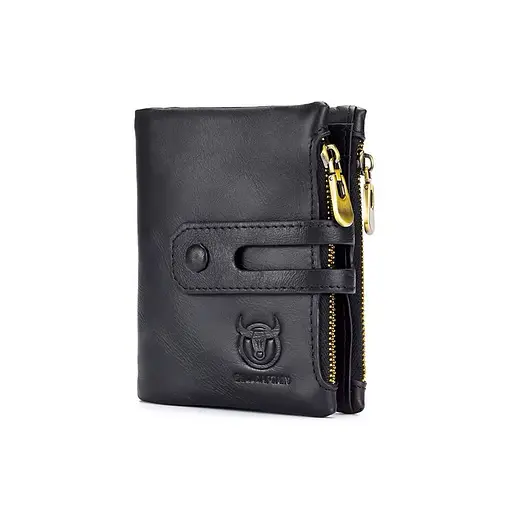 Мужской кожаный кошелек BULL 12х10х3 см acs0029241 - фото 1