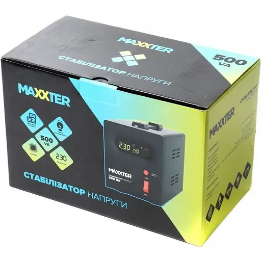 Стабілізатор Maxxter MX-AVR-S500-01 - фото 3