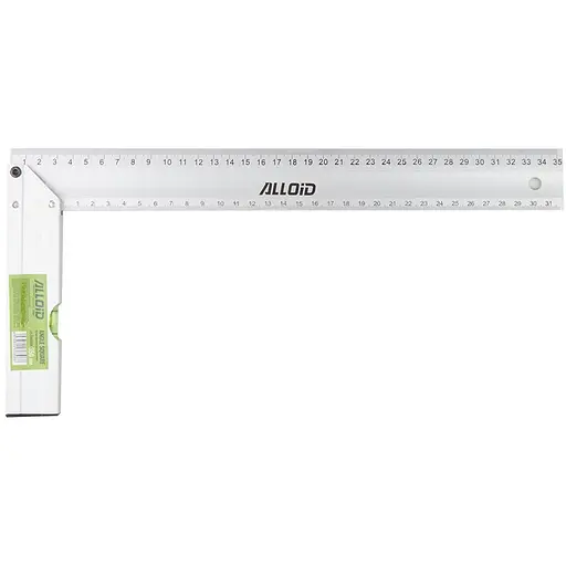 Угольник строительный Alloid алюминиевый с уровнем 350 мм (AS-3483350) - фото 1