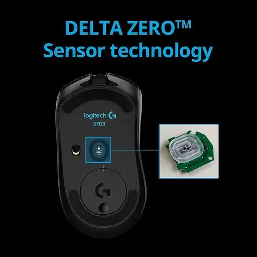 Миша Logitech G703 Lightspeed Wireless Black - фото 4
