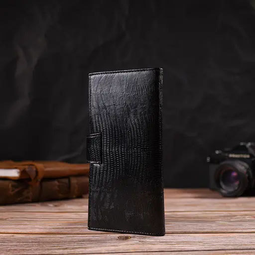 Мужской кожаный кошелек Canpellini 9х18.7х1 см acs0025600 - фото 7