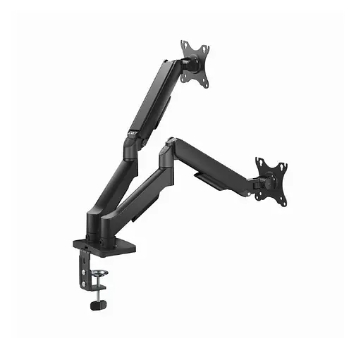 Кронштейн настільний для 2 моніторів Gembird MADA2U01 USB 17-32 дюйми Black - фото 4