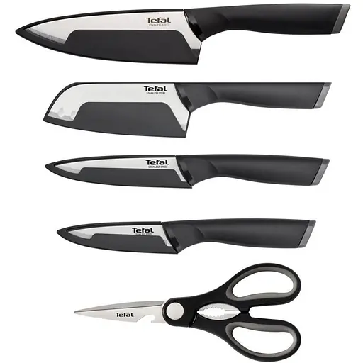 Набор ножей Tefal Comfort 5 предметов черный (K2215S55)