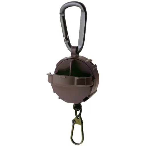 Ретрівер DaiichiSeiko Carabiner Reel + Micro Case к:dark earth - фото 2